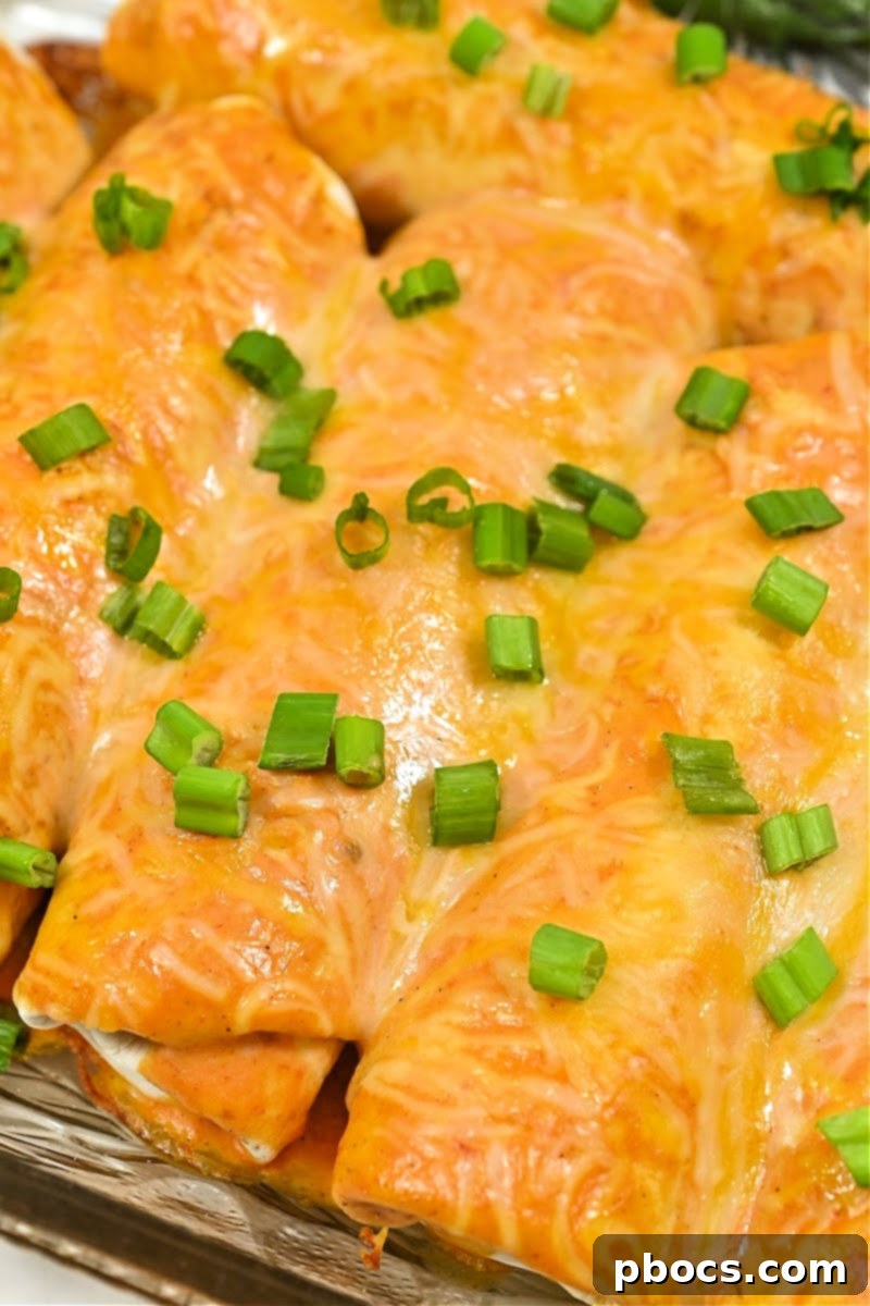 Assembled Keto Crack Chicken Enchiladas ready for baking