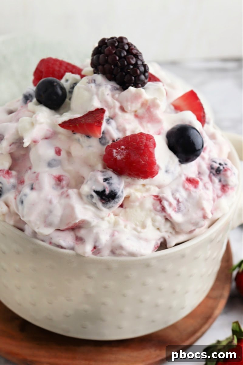 Keto Mixed Berry Cheesecake Fluff 2 Keto Very Berry Cheesecake Salad