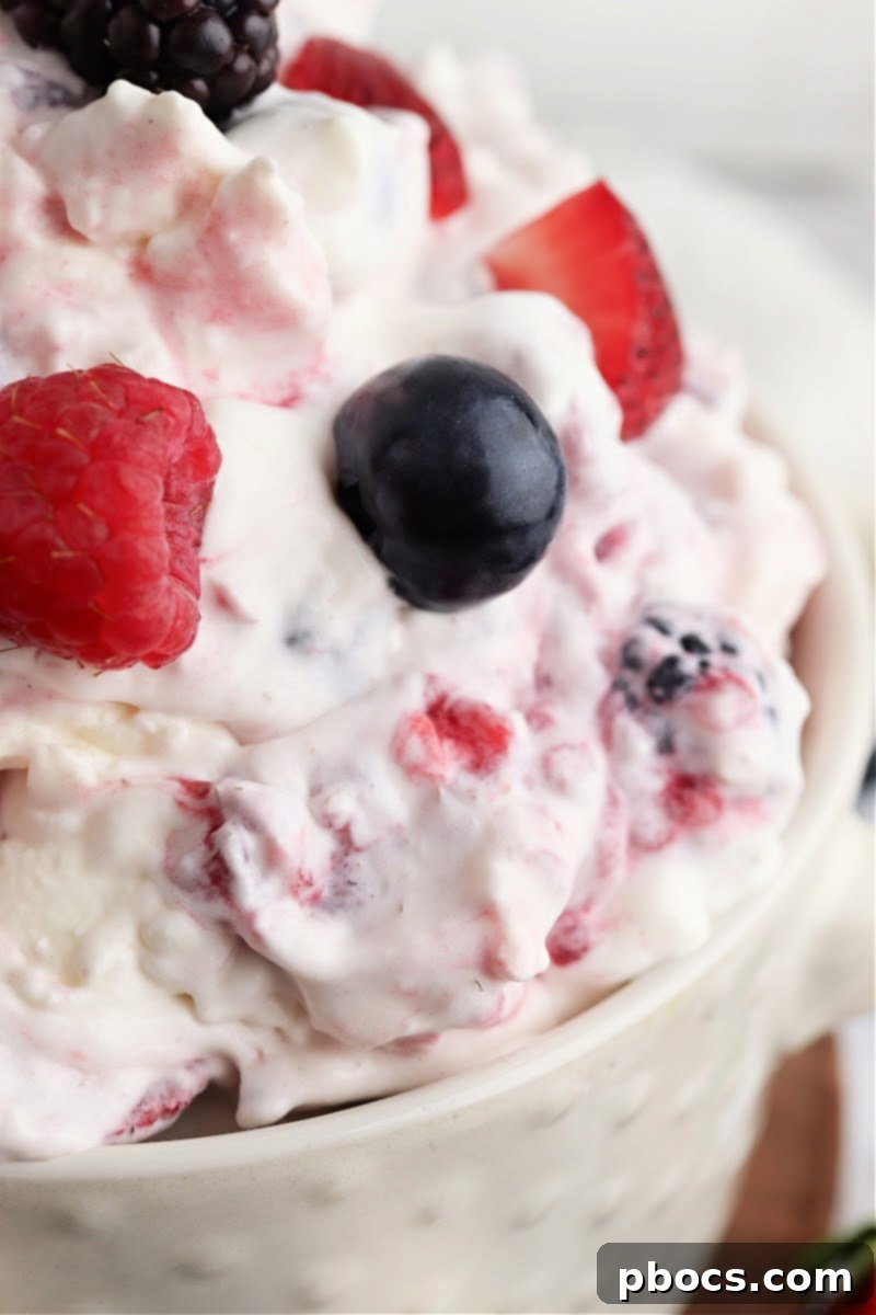 Keto Mixed Berry Cheesecake Fluff 3 Keto Very Berry Cheesecake Salad