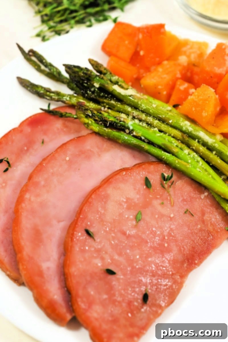 Low Carb Sheet Pan Easter Dinner baking in the oven