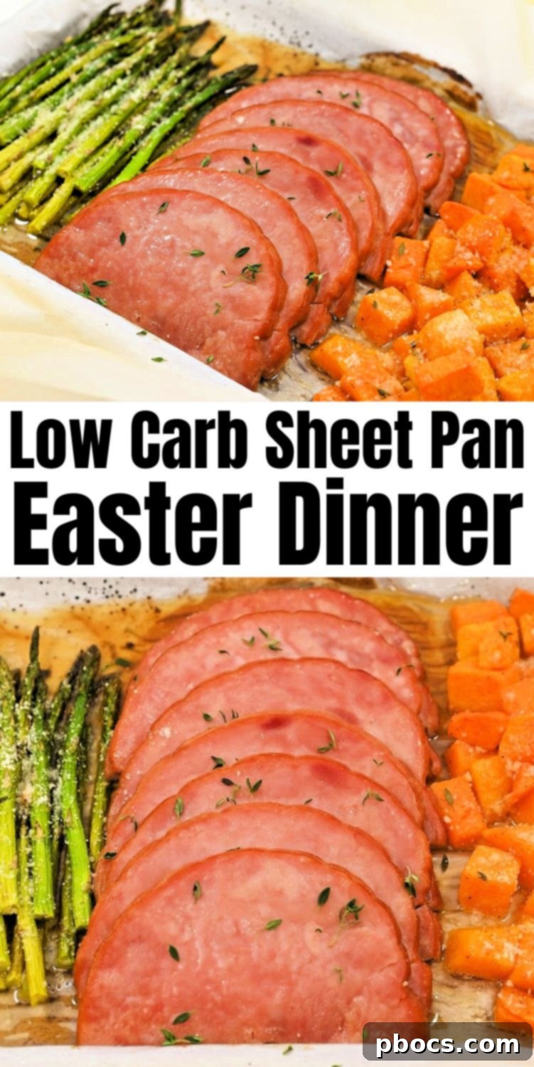 Low Carb Sheet Pan Easter Dinner for Pinterest