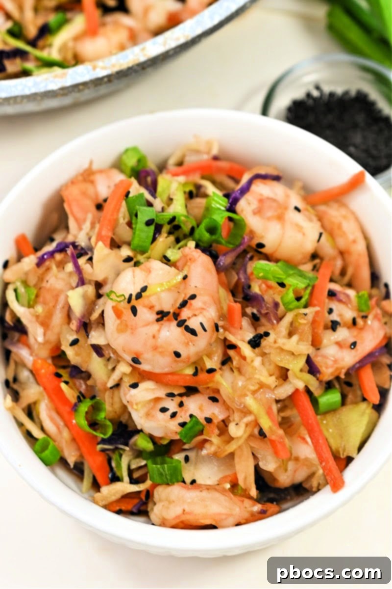 Deconstructed Keto Shrimp Egg Roll 2 Keto Shrimp Egg Roll in a Bowl - Overview