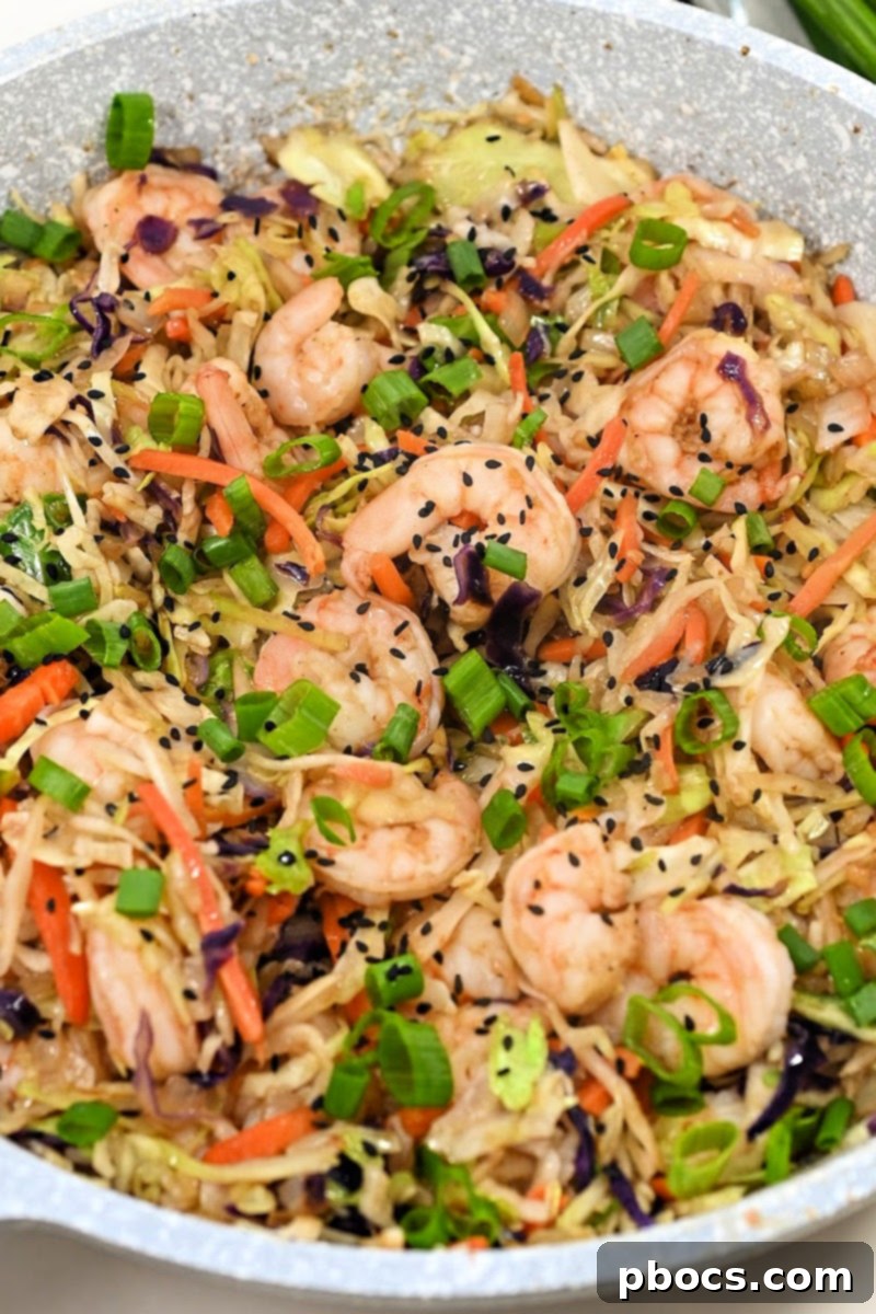 Deconstructed Keto Shrimp Egg Roll 12 Keto Shrimp Egg Roll in a Bowl ready to be served