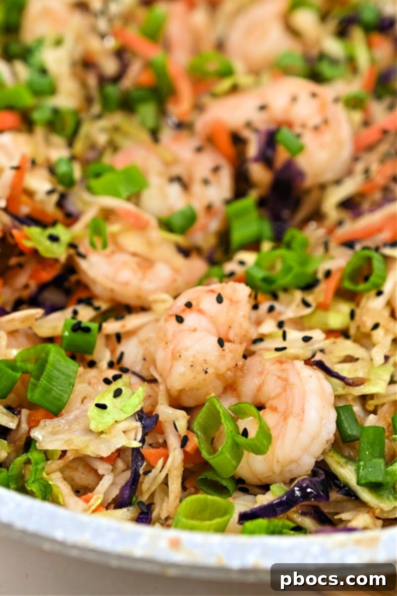 Deconstructed Keto Shrimp Egg Roll 4 Shrimp Egg Roll in a Bowl ready to serve