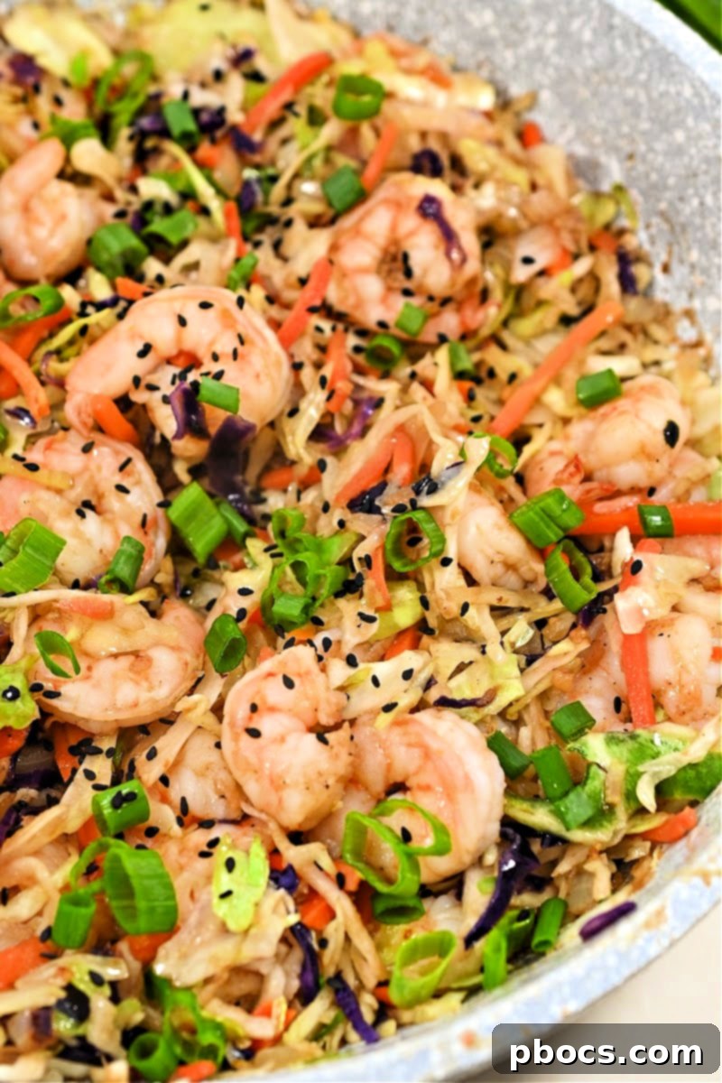 Deconstructed Keto Shrimp Egg Roll 7 Stored Keto Shrimp Egg Roll in a Bowl