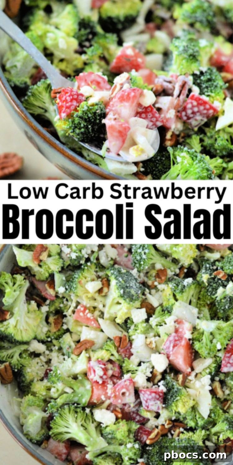 Low-Carb Strawberry Broccoli Salad