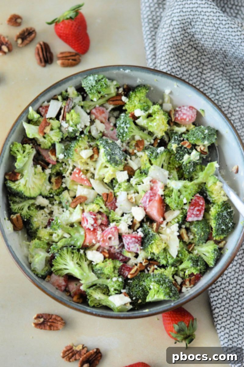 Low-Carb Strawberry Broccoli Salad