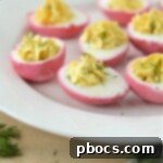 Keto Pickled Deviled Eggs