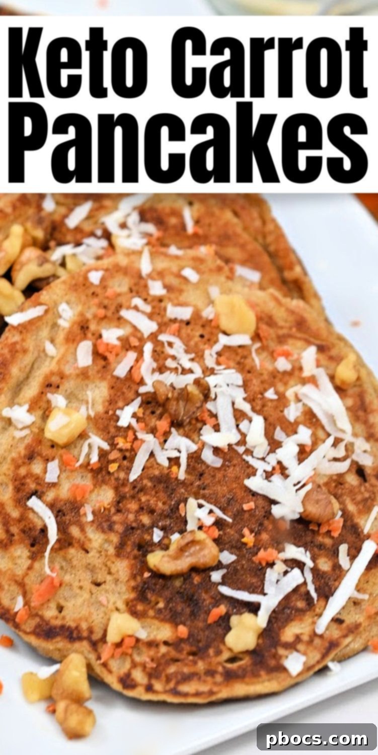 Keto Carrot Pancakes