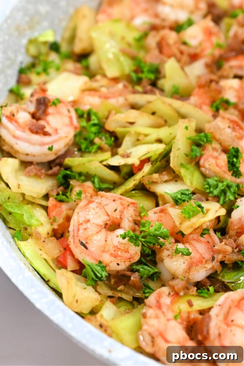 Sizzling Keto Jerk Shrimp and Southern Fried Cabbage
