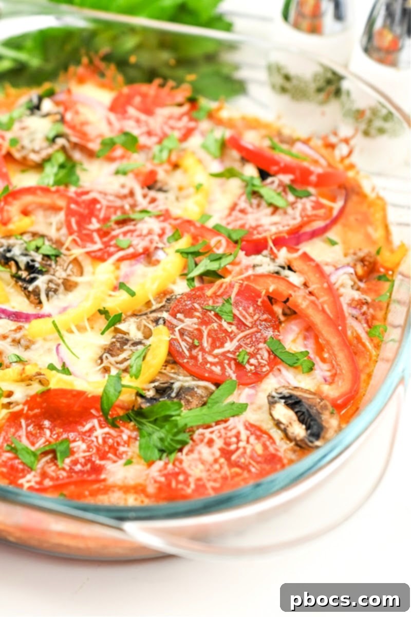 Keto Beef Pizza Bake 2 Delicious Keto Ground Beef Pizza Casserole, a perfect low-carb dinner