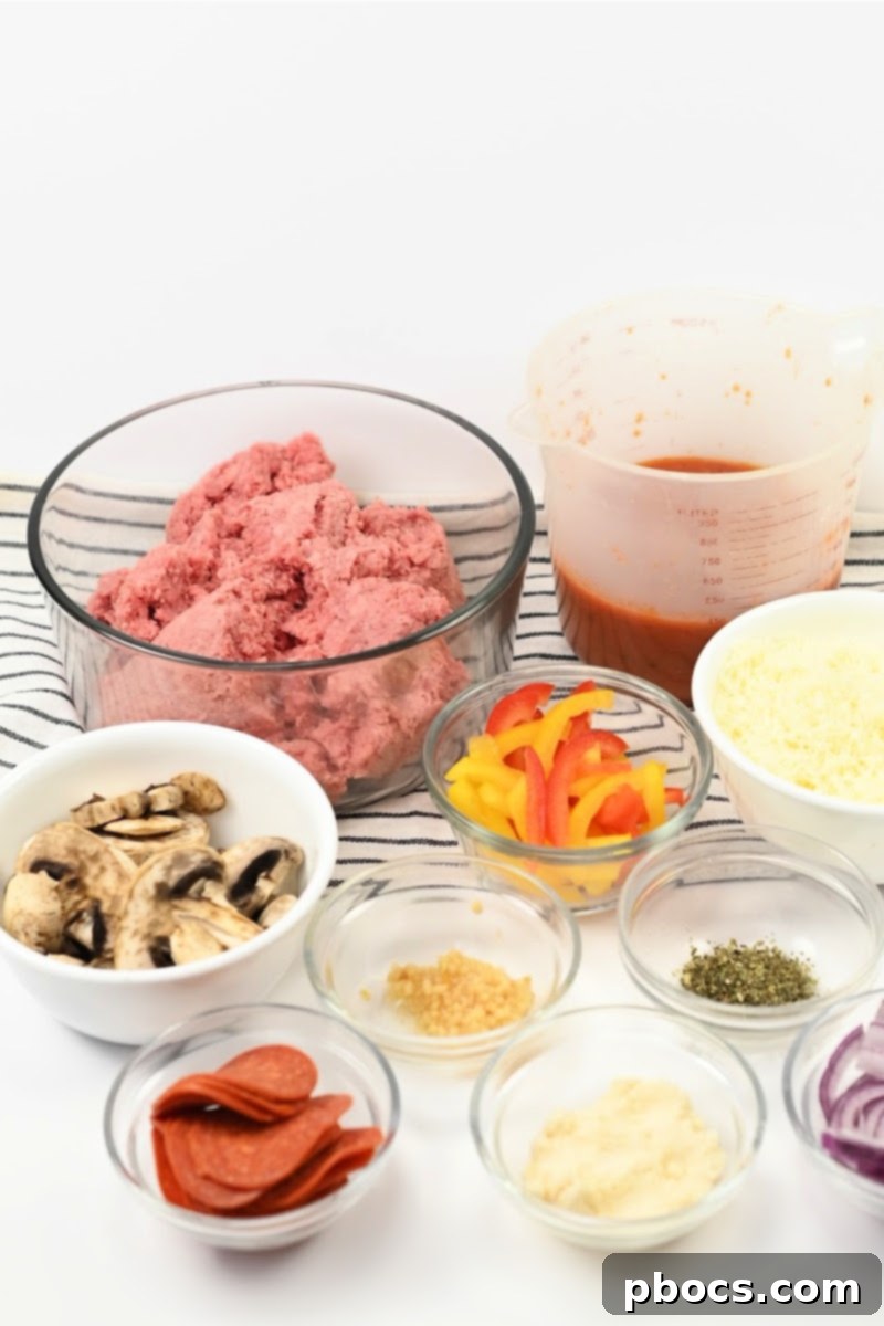 Keto Beef Pizza Bake 8 Ingredients for Keto Ground Beef Pizza Casserole