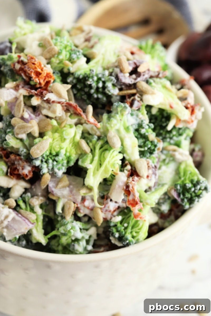 Low Carb Greek Broccoli Salad