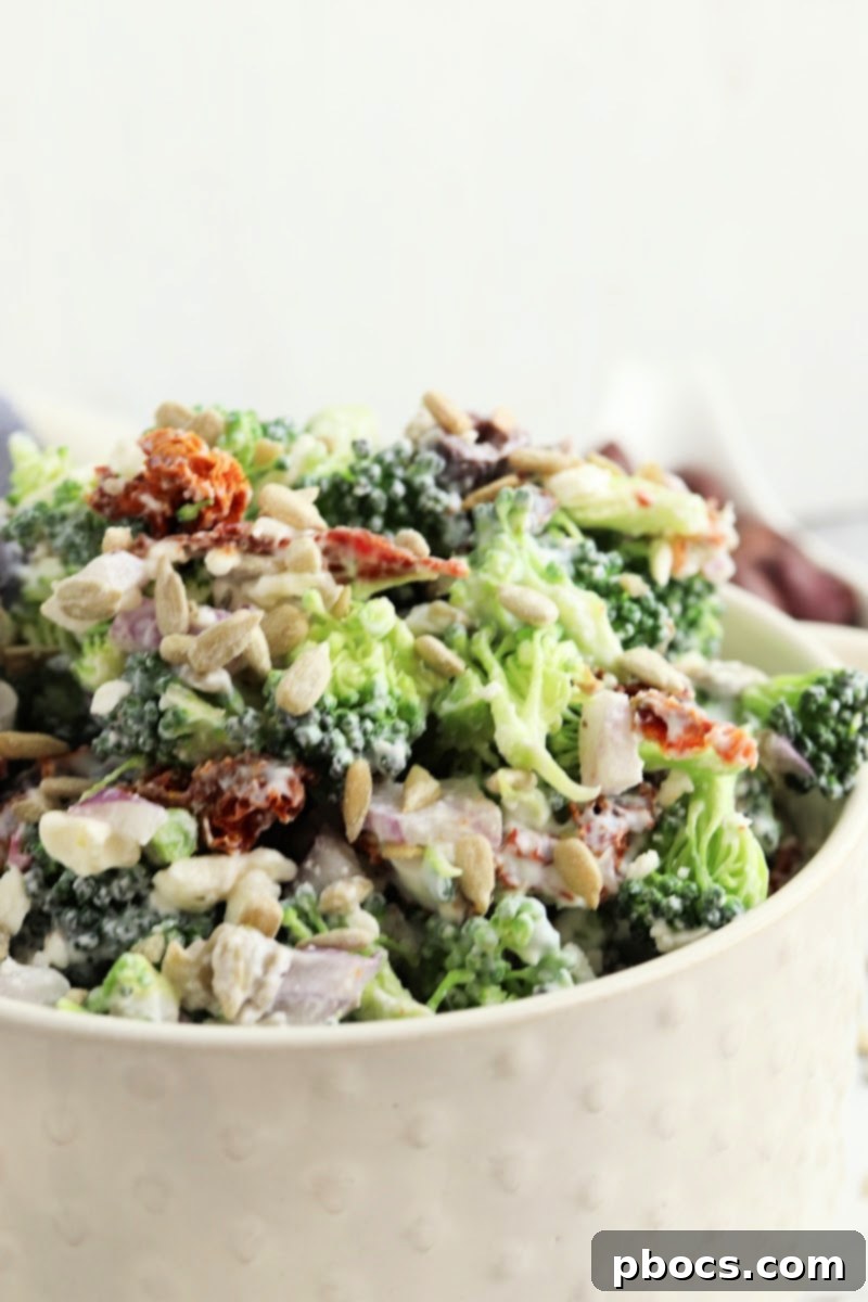 Low Carb Greek Broccoli Salad