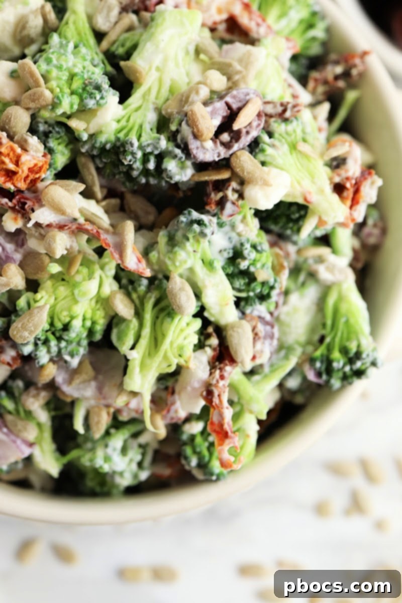 Low Carb Greek Broccoli Salad