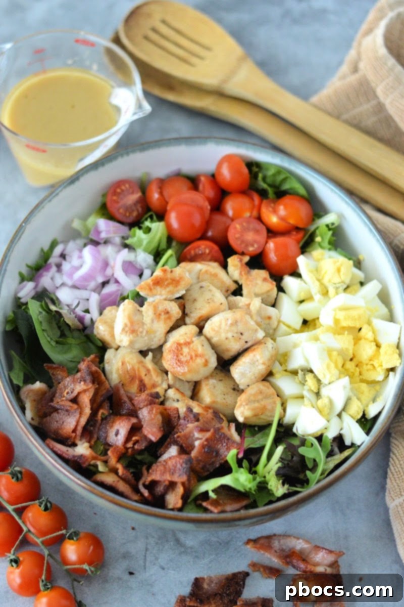 Savory Honey Mustard Chicken Salad Bites 5 Close-up of a Low-Carb Honey Mustard Chicken Salad, highlighting texture and freshness