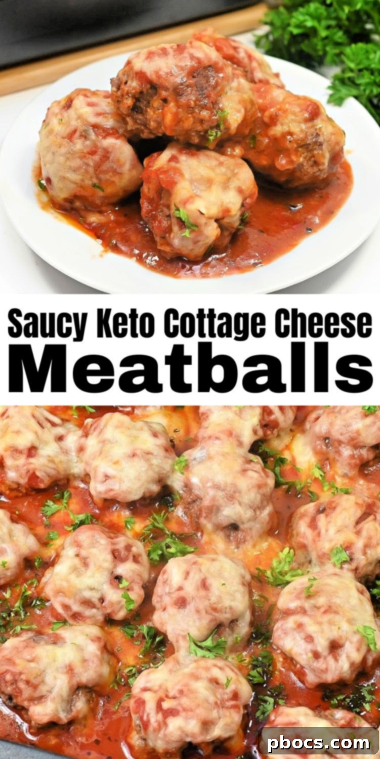 Keto Saucy Cottage Cheese Meatballs