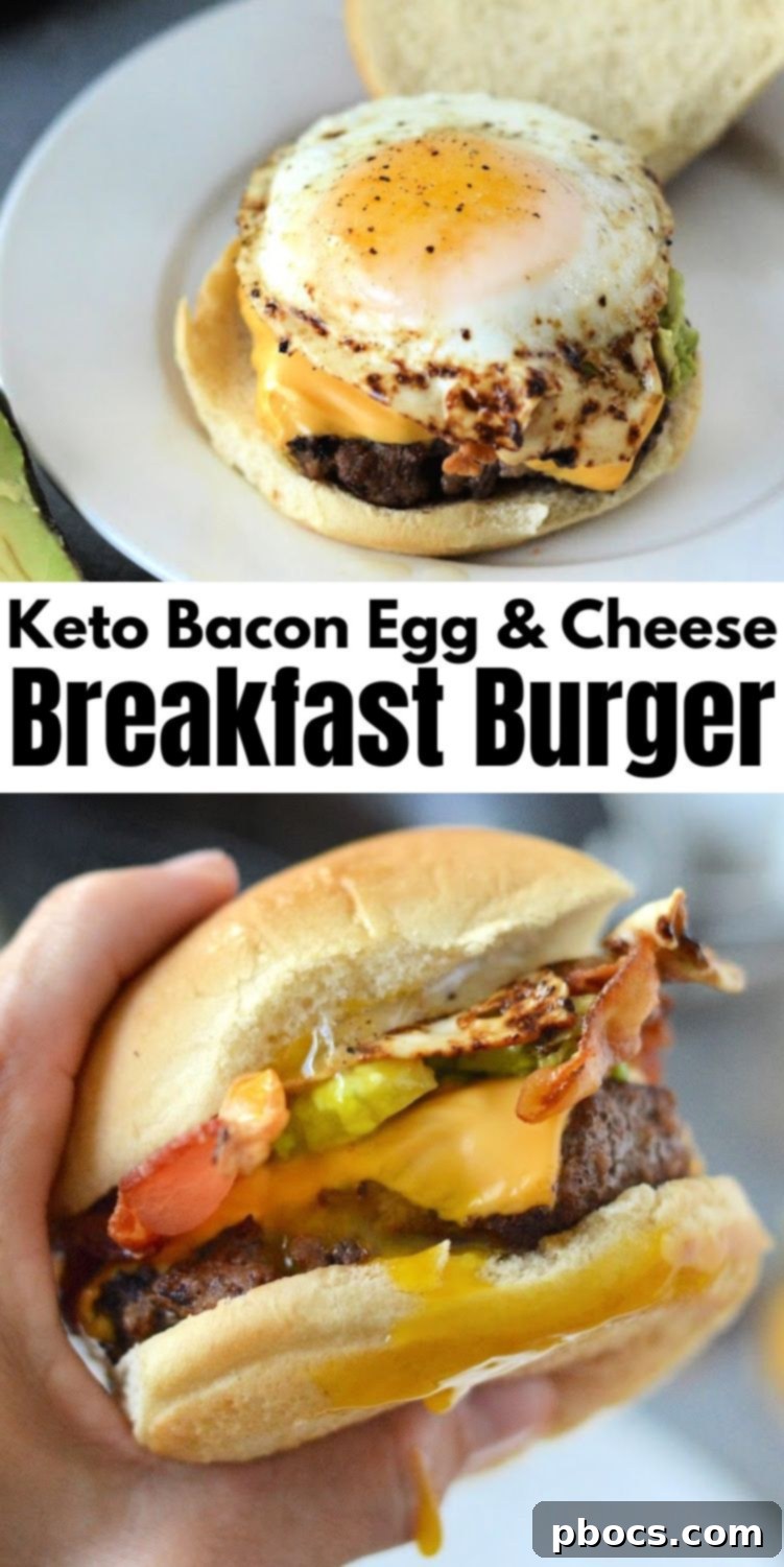 Keto Breakfast Burger
