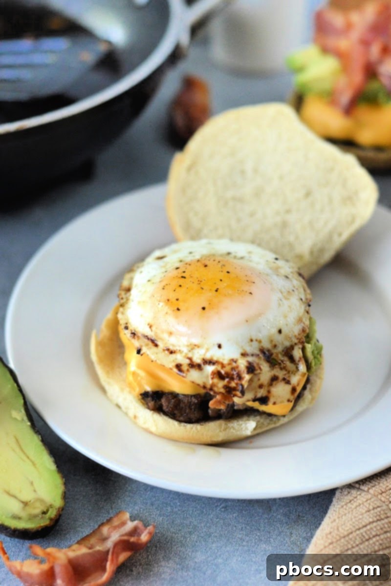 Keto Breakfast Burger