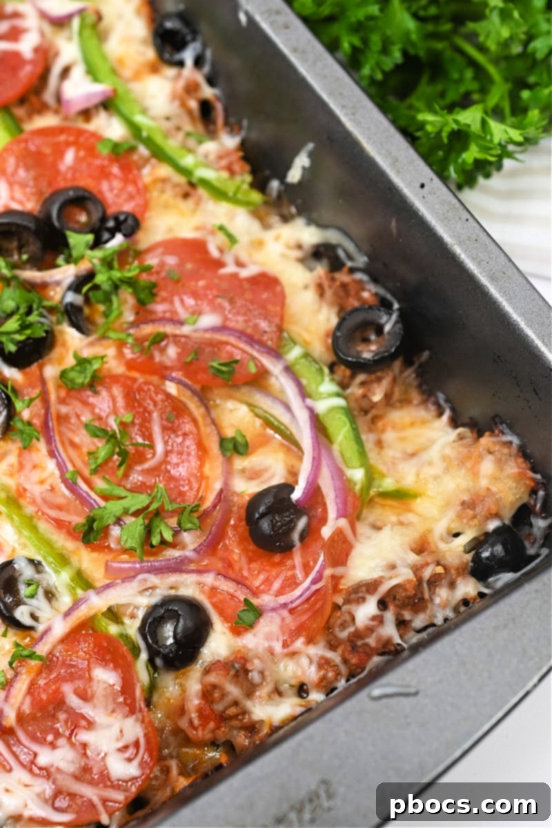 Keto Zucchini Pizza Casserole
