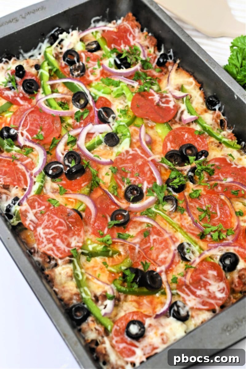 Keto Zucchini Pizza Casserole