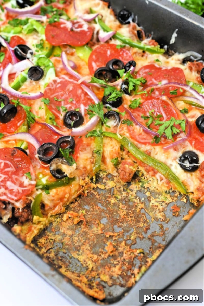 Keto Zucchini Pizza Casserole