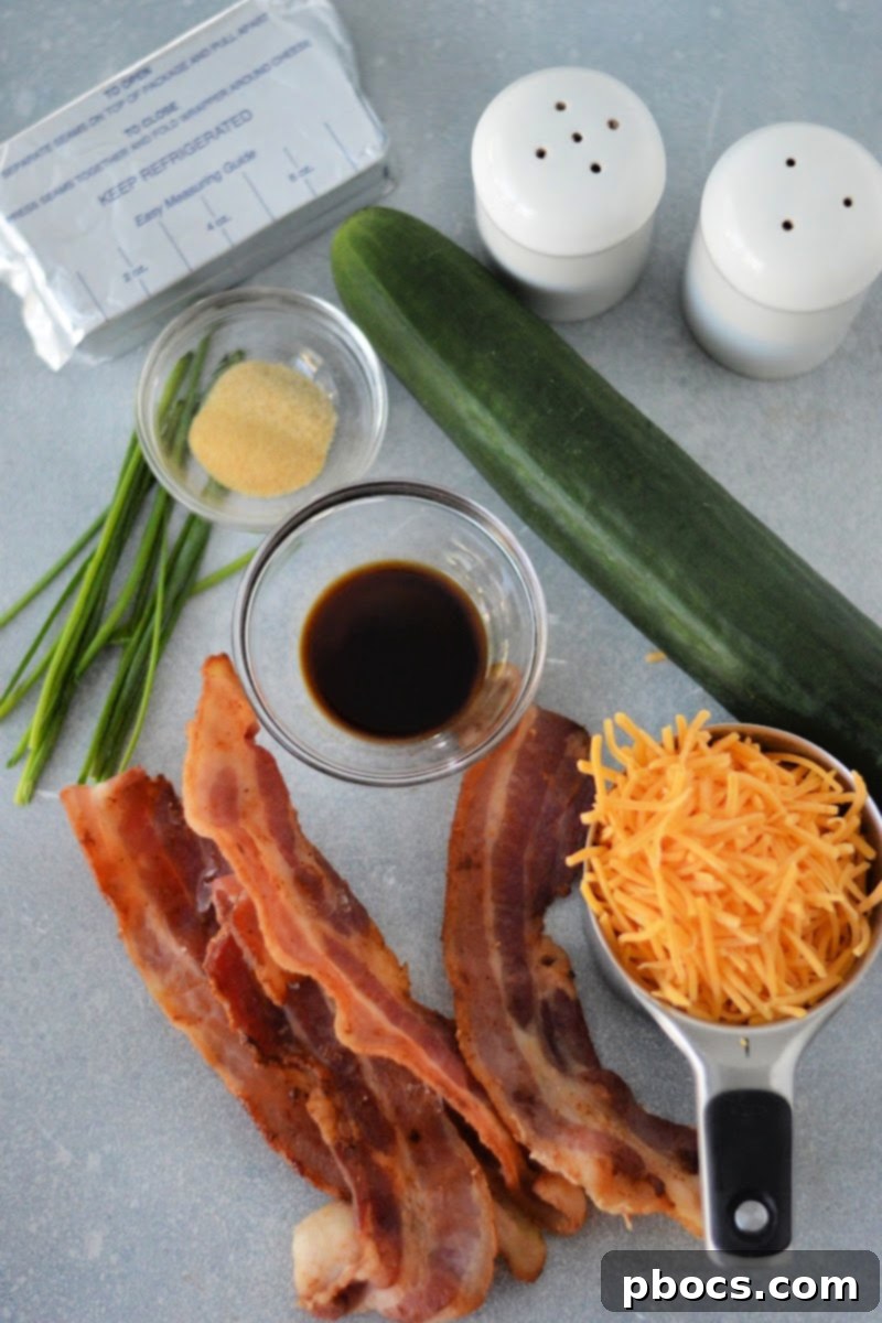 Keto Cucumber Crack Dip Ingredients