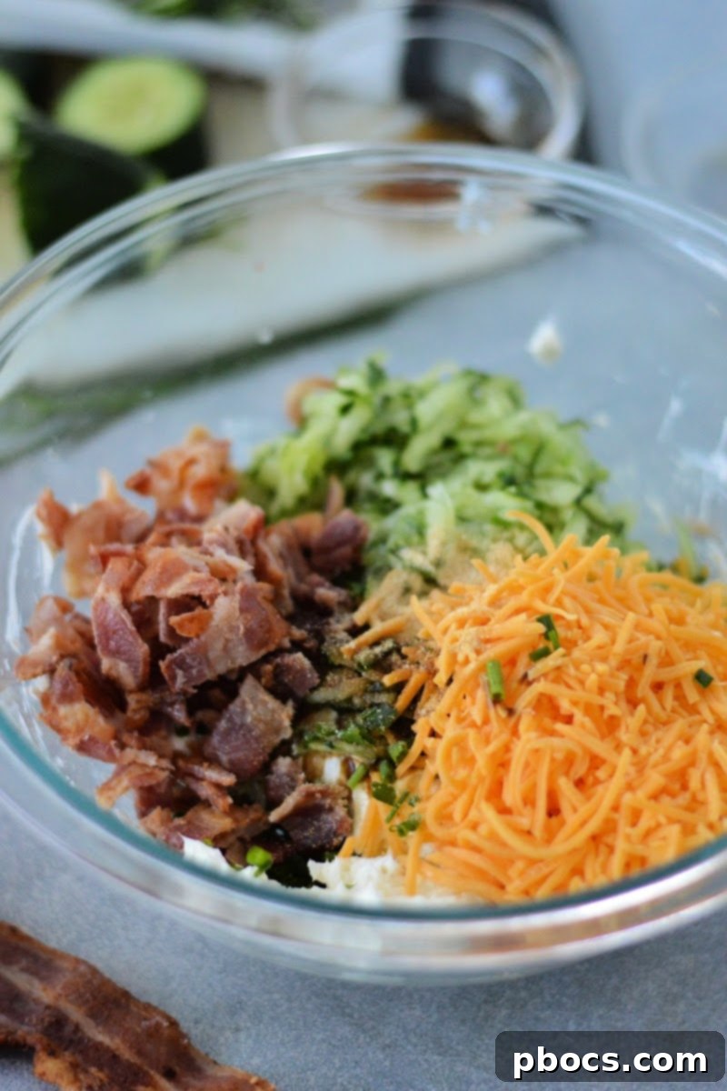 Mixing the ingredients together