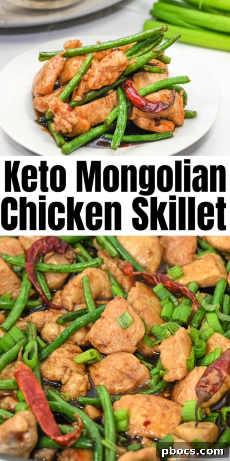 Keto Mongolian Chicken Skillet