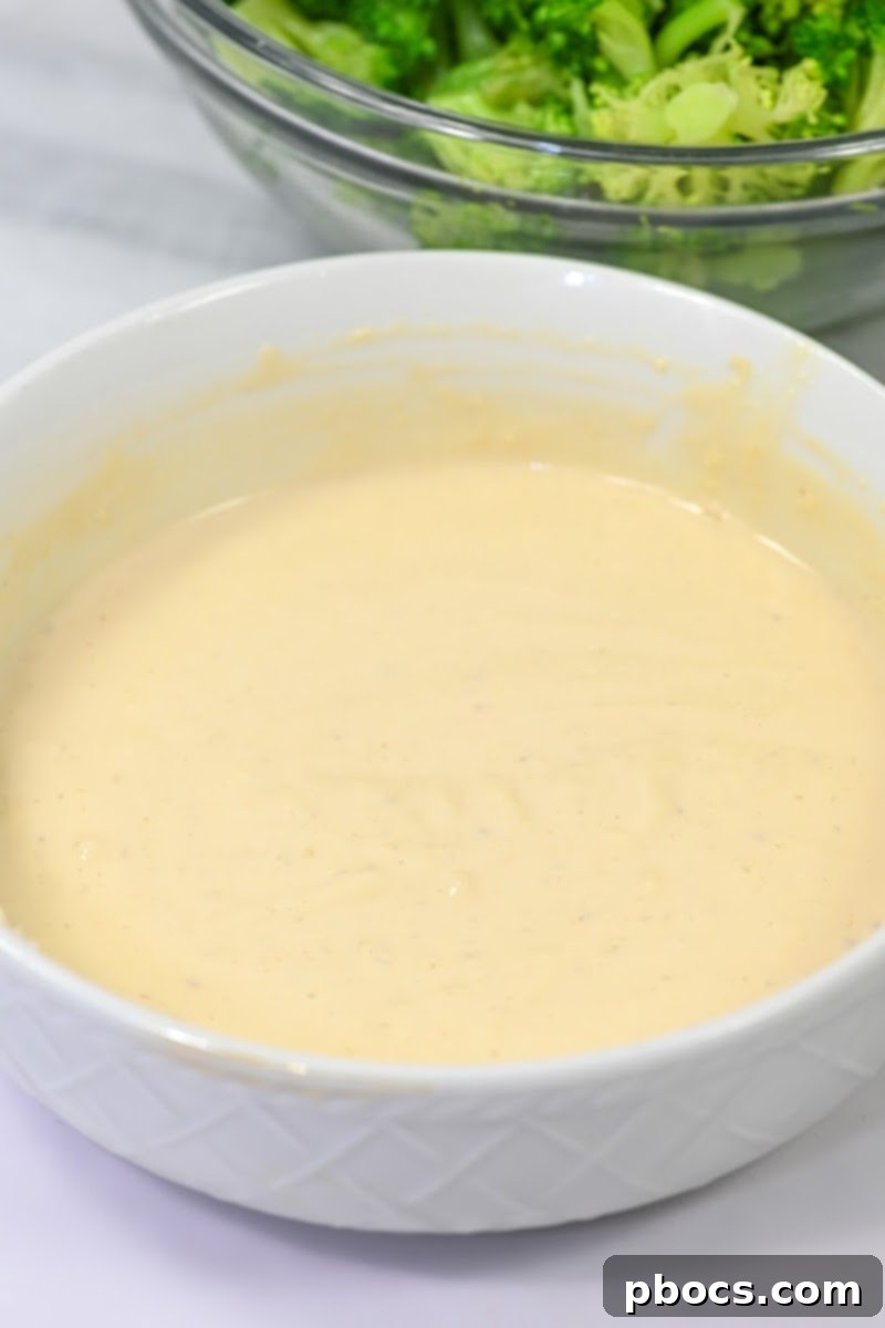 Keto Broccoli Caesar Crunch 3 Homemade Keto-Friendly Caesar Dressing with fresh ingredients