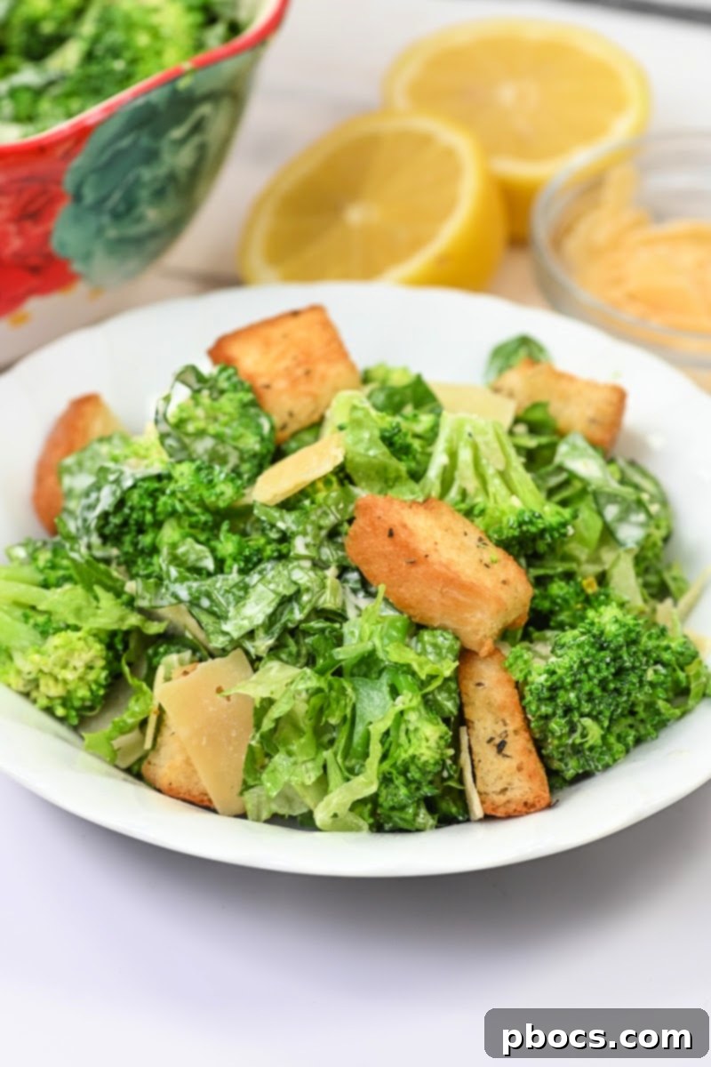 Keto Broccoli Caesar Crunch 4 Fresh broccoli florets ready for a Keto Caesar Broccoli Salad