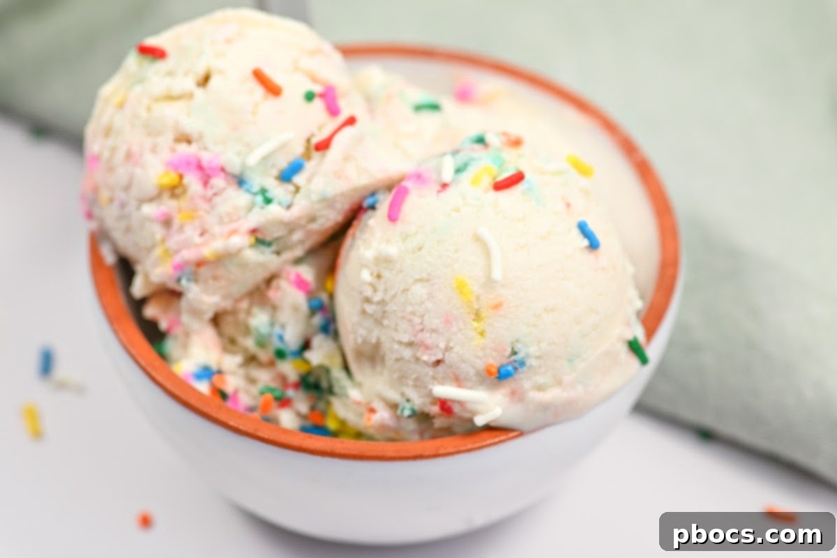 Low Carb Cottage Cheese Ice Cream With Sprinkles