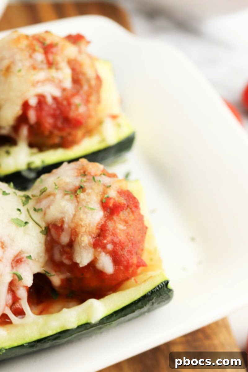 Selecting large zucchini for low-carb meatball zucchini boats