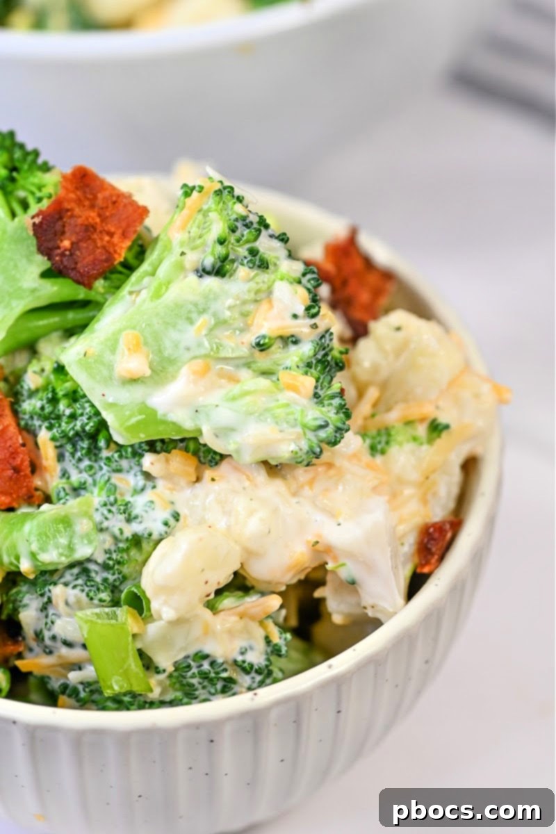 Savory Keto Bacon Ranch Bowl 4 Bowl of Keto Bacon Ranch Chopped Salad, Perfect for Low Carb Diet