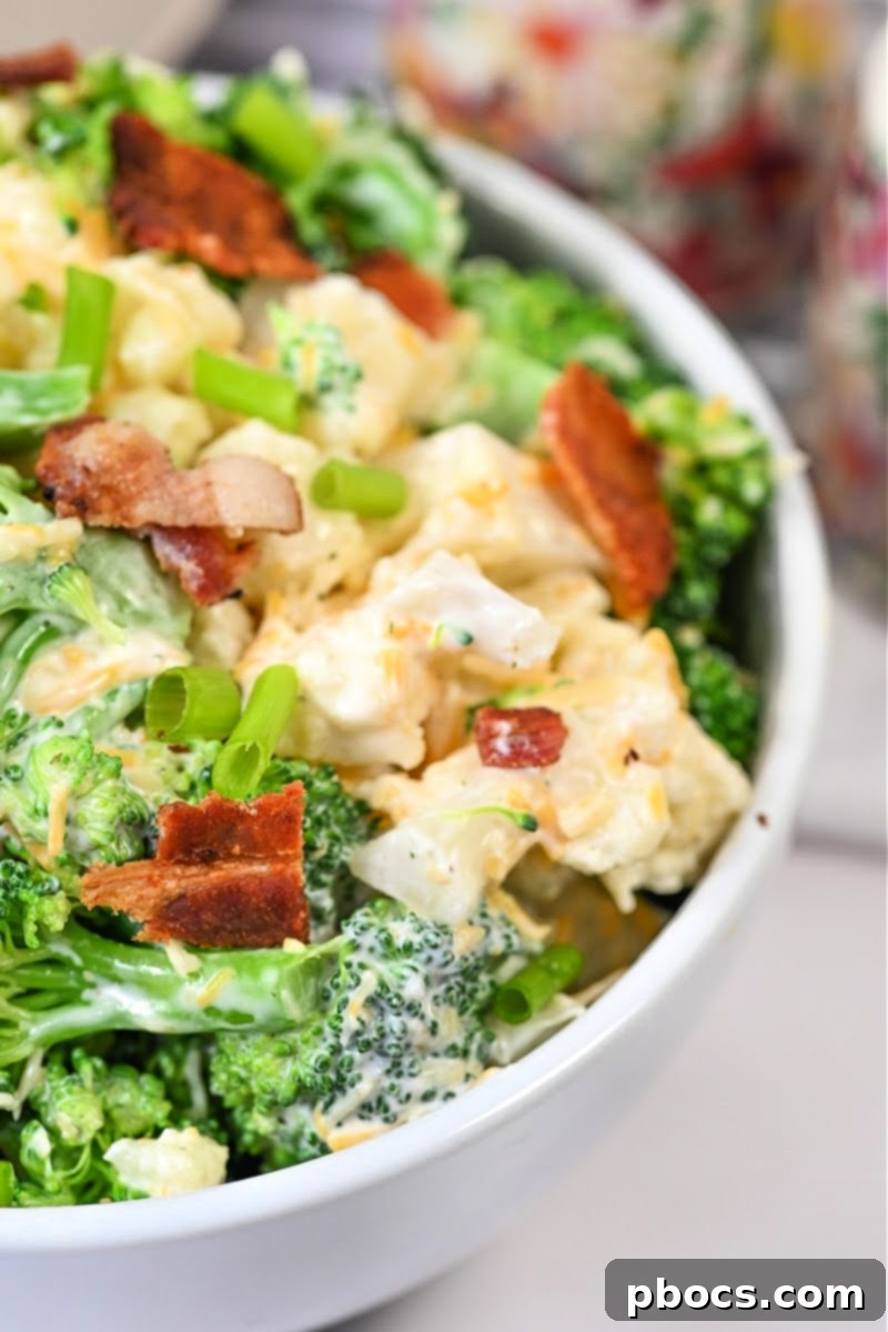 Savory Keto Bacon Ranch Bowl 7 Separated Ingredients for Storing Keto Bacon Ranch Chopped Salad