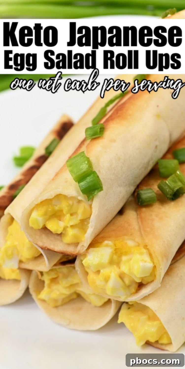 Keto Japanese Egg Salad Roll-Ups for Pinterest