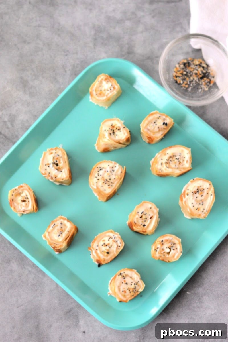 Keto Cream Cheese Bagel Poppers 6 A selection of Keto Appetizers including cream cheese bagel bites, ready for a party spread.