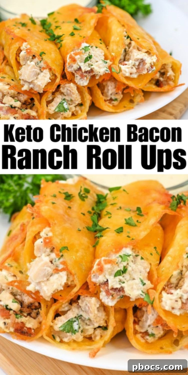 Keto Chicken Bacon Ranch Pinwheels 15 Keto Chicken Bacon Ranch Roll-Ups
