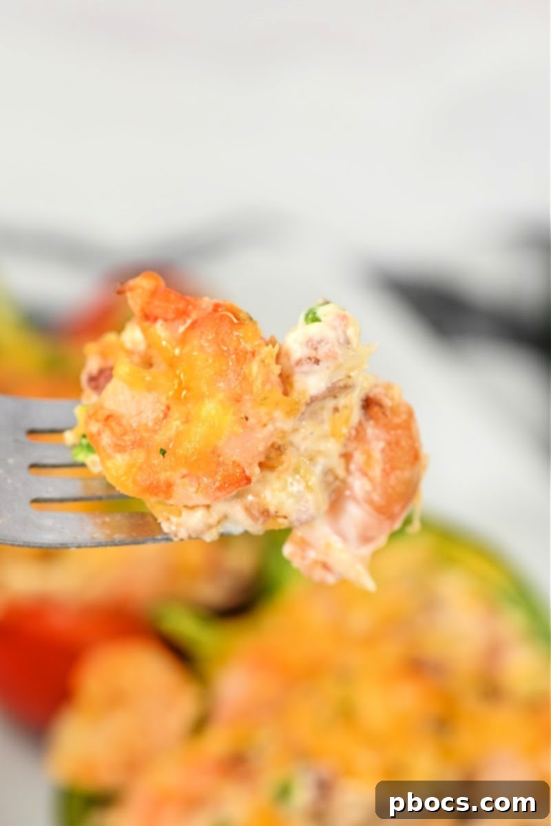 Keto Popper Shrimp Stuffed Peppers