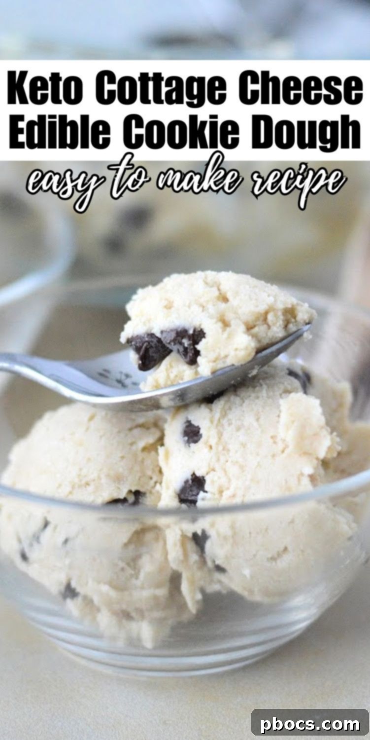 Keto Cottage Cheese Edible Cookie Dough