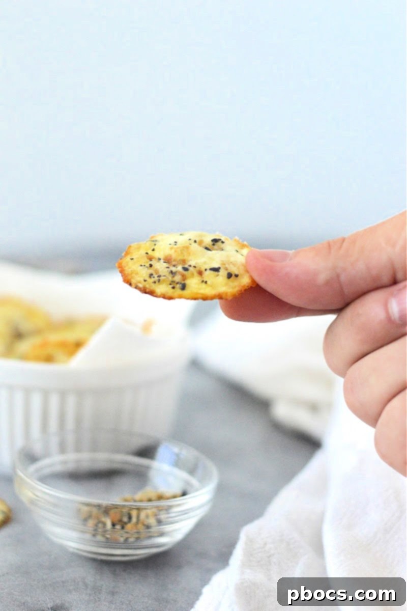 Close-up of baked Keto Zero Net Carb Chips