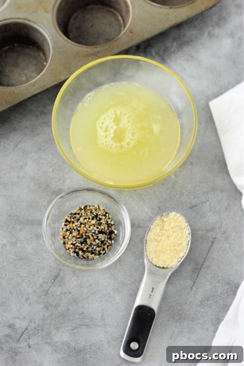 Ingredients laid out for Zero Net Carb Chips