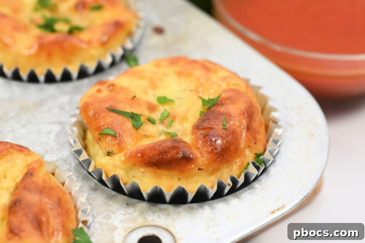Keto Pizza Poppers 14 Freshly baked Keto Cottage Cheese Pizza Muffins