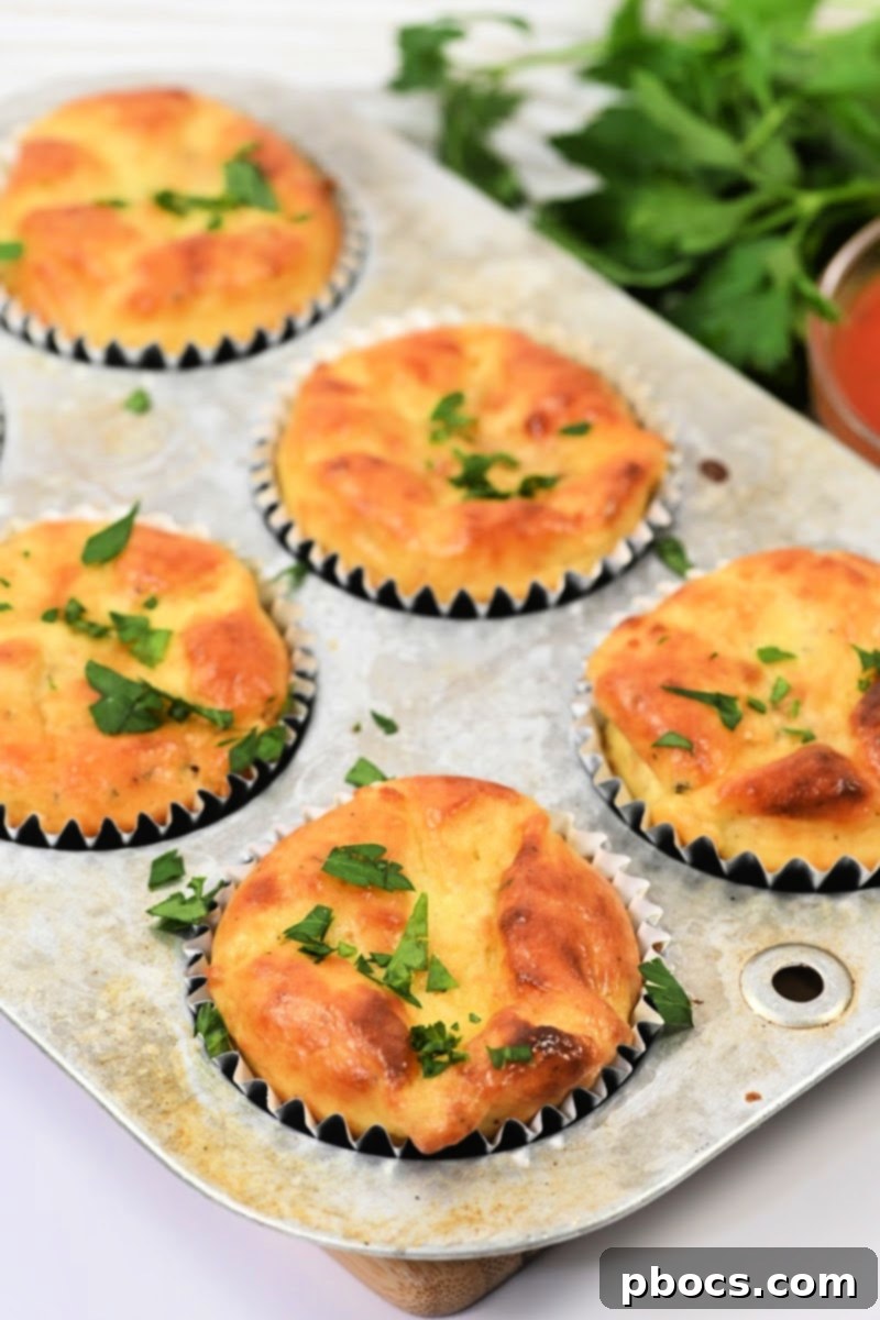 Keto Pizza Poppers 5 Silicone cupcake liners for easy release of keto cottage cheese muffins