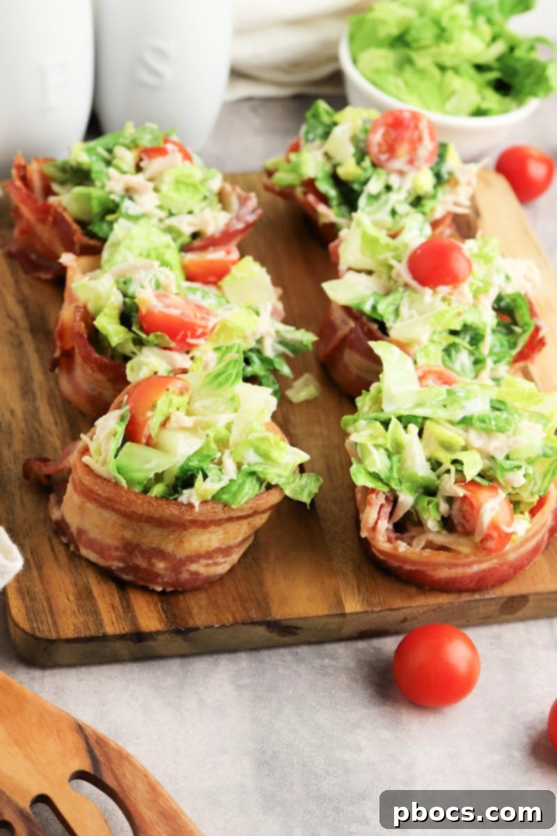 Cooked chicken ready for the Keto Chicken Bacon Ranch Cups