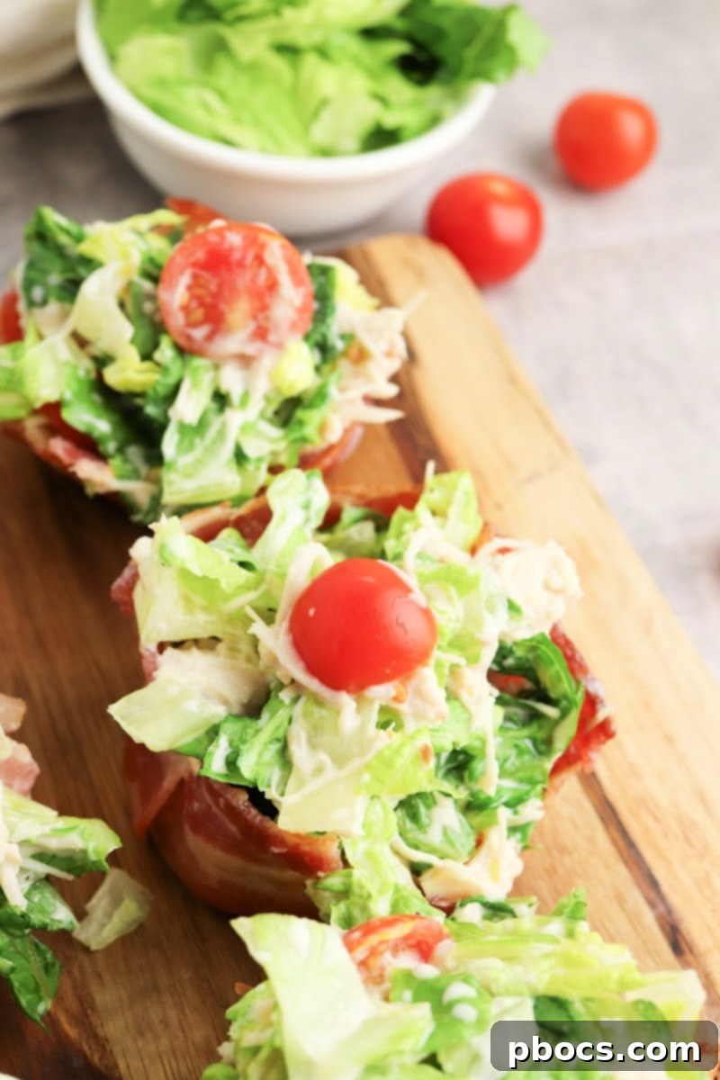 Serving platter of Keto Chicken Bacon Ranch Cups