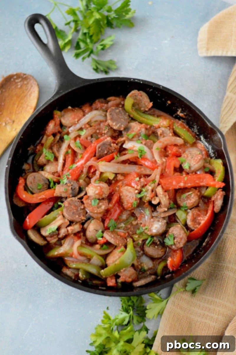 30-Minute Keto Sausage and Peppers Scallopini for Busy Weeknights