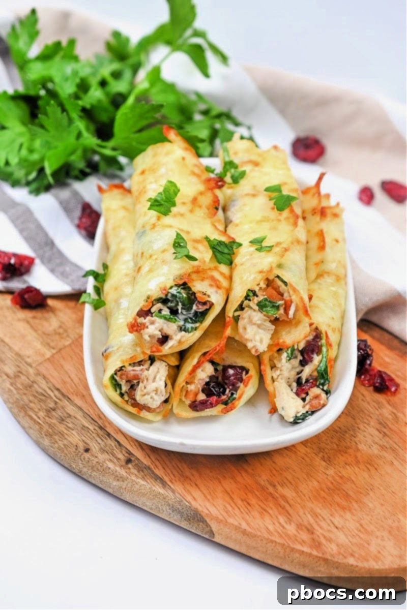 Preparation of cranberry pecan chicken filling in a skillet