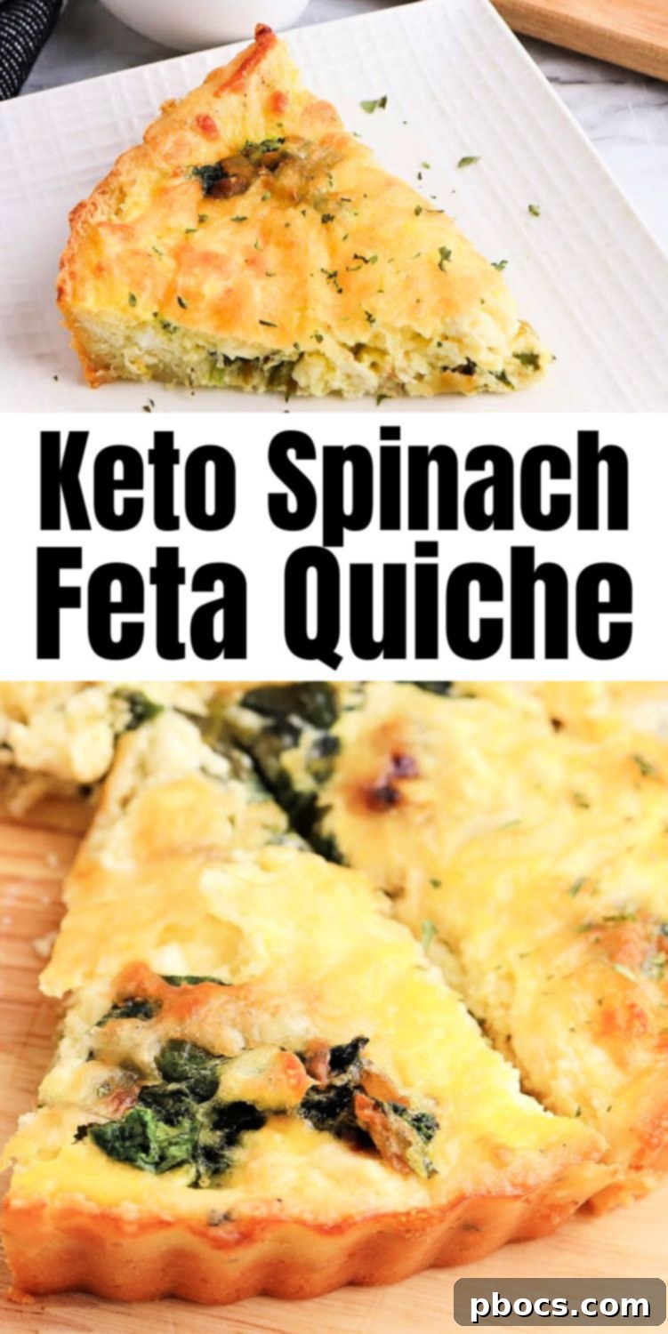 Mediterranean Keto Spinach Feta Bake 16 Keto Spinach Feta Quiche