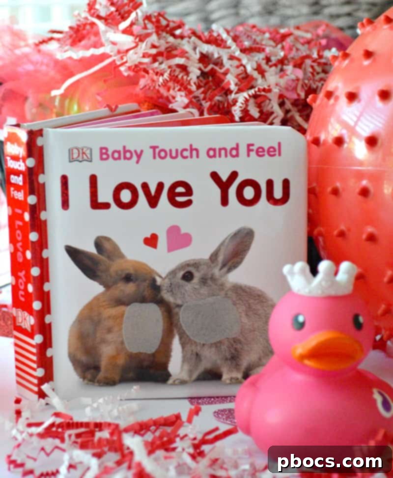 Baby's first Valentine's Day gift - DK Baby Touch and Feel I Love You book